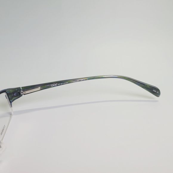 O&X New York OT-211U eyeglasses green blue full frame eyewear  52-19 135 C7 - Picture 2 of 13